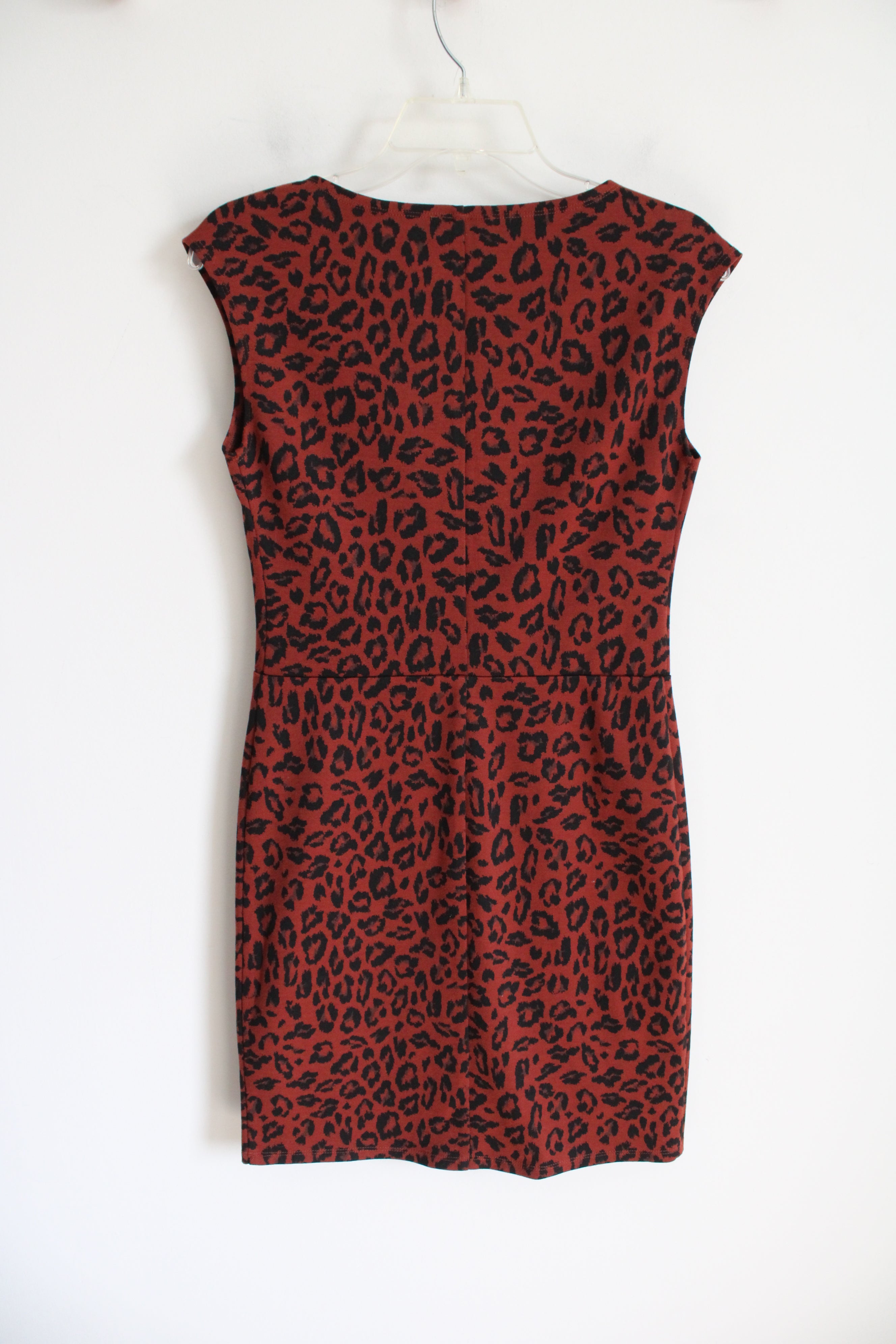 Nine West Orange Black Leopard Print Dress | XS