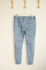 SO Low Rise Light Wash Distressed Jegging | 15/32W