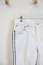 Levi's 511 White Metallic Silver Stripe Jeans | 33X32