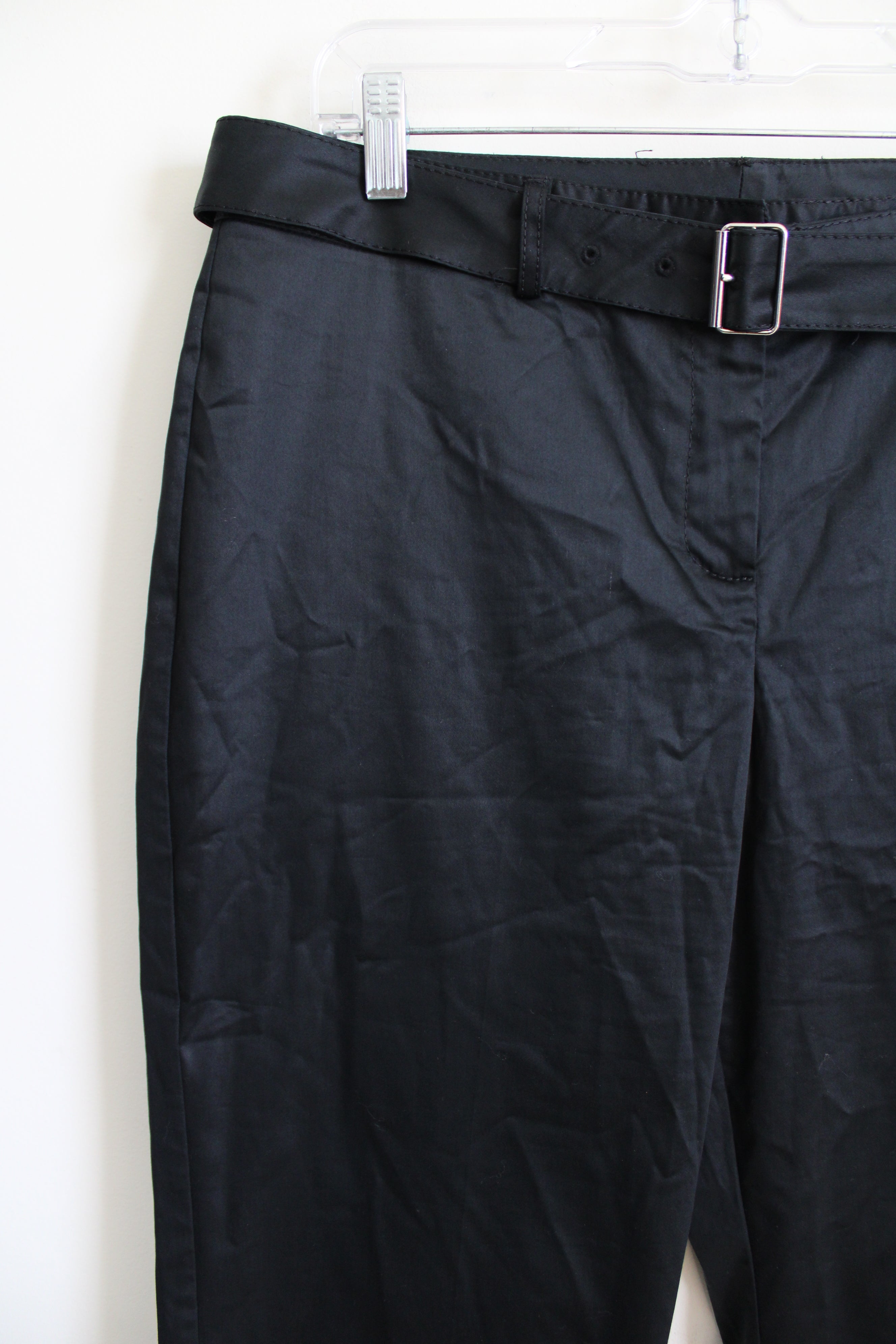 The Limited Stretch Black Satin-Look Capri Pant | 12