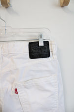 Levi's 511 White Metallic Silver Stripe Jeans | 33X32