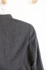 Talbots Gray Full Zip Wool Jacket | 8