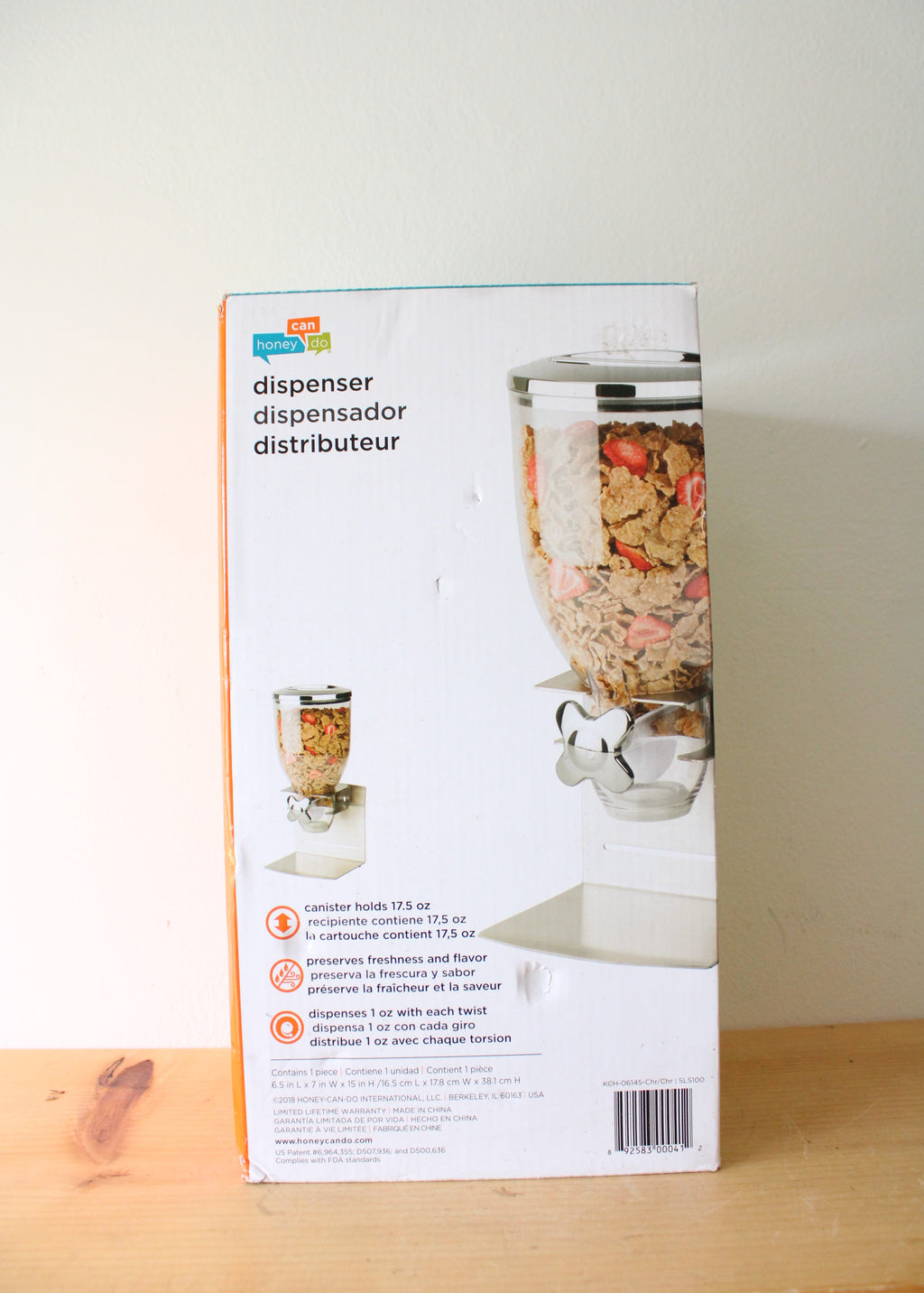 Honey Can Do Cereal Dispenser