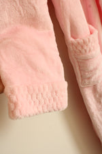 NEW Amitofo Pink Plush Floor Length Robe with Tie | XL