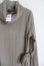 NEW Harper 241 Tan Ribbed Dress | L