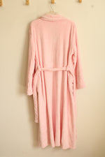NEW Amitofo Pink Plush Floor Length Robe with Tie | XL