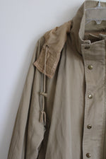 Woolrich Vintage Tan Cotton Barn Coat Jacket | L
