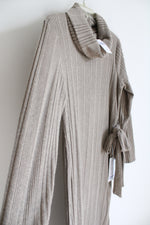 NEW Harper 241 Tan Ribbed Dress | L
