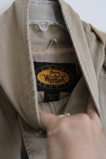 Woolrich Vintage Tan Cotton Barn Coat Jacket | L