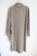 NEW Harper 241 Tan Ribbed Dress | L