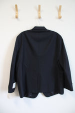 NEW Wallstreet Navy Short Portly Blazer | 46