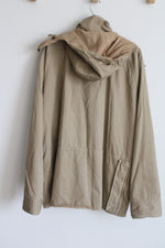 Woolrich Vintage Tan Cotton Barn Coat Jacket | L