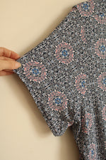 Philosophy Blue and Pink SS Printed Dress | XXL