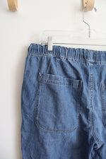 NEW J.Crew Drawstring Cuffed Cotton Denim Pants | 31
