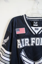 NEW Rapid Dominance United States Air Force Navy & White Jersey | L