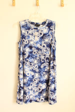 New Abstudio Blue and White Printed Textured Tunic | L