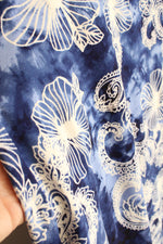 New Abstudio Blue and White Printed Textured Tunic | L