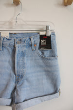 NEW Levi's 501 Mid Rise Rolled Jean Shorts | 25