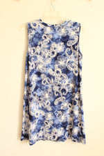 New Abstudio Blue and White Printed Textured Tunic | L