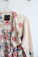 Johnny Was Biya Floral Embroidered Cardigan | L