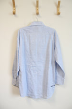 English Laundry Blue Checkered Button Down Shirt | 17 32/33