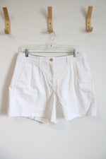 J.Crew White Pleated Shorts | 8