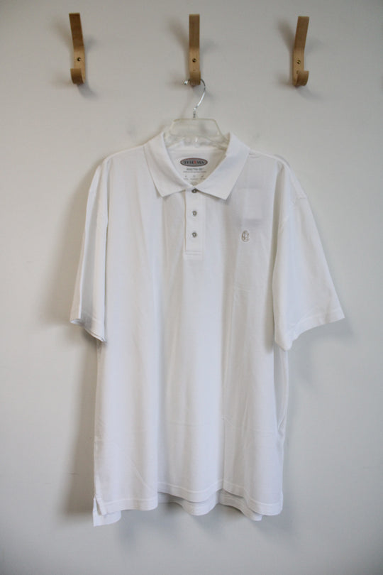 NEW Tehama Hang 'Em Dry White Polo Shirt | XXL