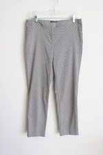 Mario Serani Italy Black White Patterned Pant | 10