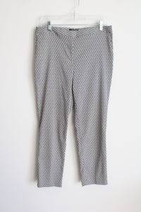 Mario Serani Italy Black White Patterned Pant | 10