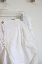 J.Crew White Pleated Shorts | 8