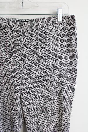Mario Serani Italy Black White Patterned Pant | 10