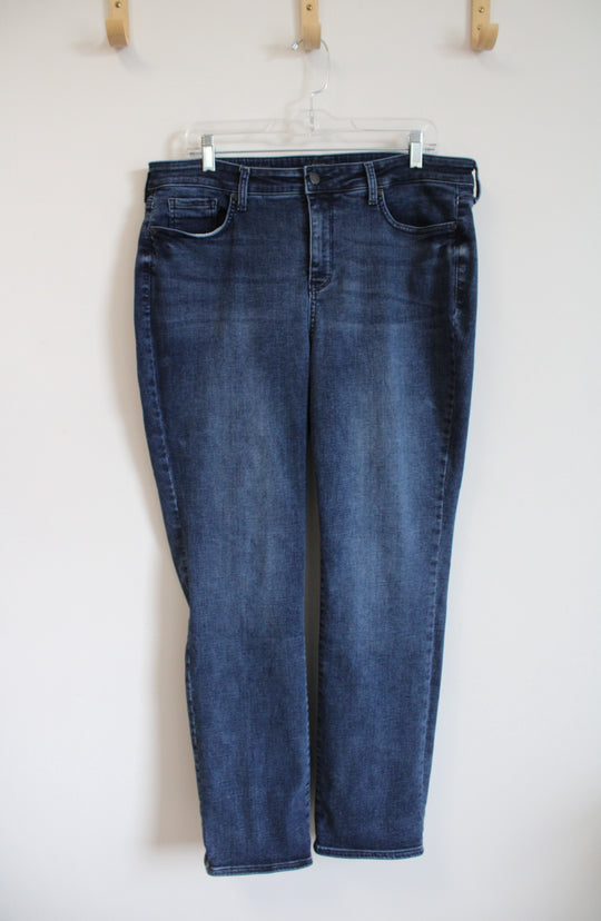 NYDJ Sheri Slim Dark Wash Jeans | 14