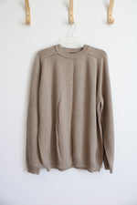 St. John's Bay Brown Cotton Sweater | XL