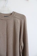 St. John's Bay Brown Cotton Sweater | XL