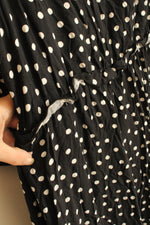 NEW Primark Black and White Polka Dot Ruffle Sleeve Dress | 18