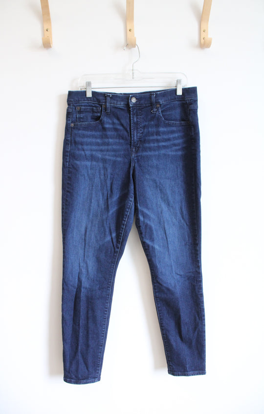 Gap True Skinny High Rise Dark Wash Jeans | 32/14
