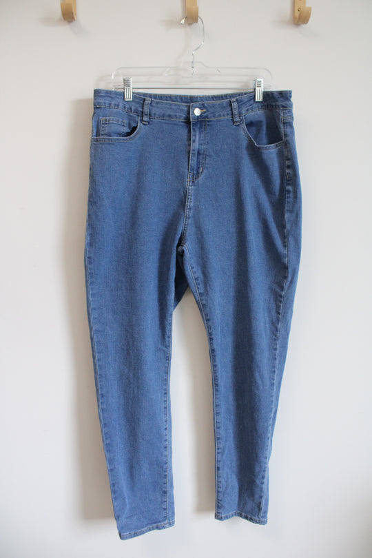 YKK Light Wash Jeans | 1XL (14)