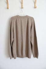 St. John's Bay Brown Cotton Sweater | XL