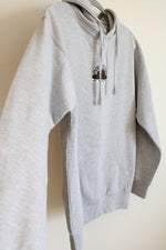 NEW Sullen Angel Art Collective Rose Print Logo Gray Hoodie | M