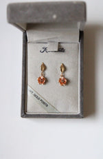 Krentmentz Rose Gold Flower Stud Earrings