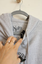 NEW Sullen Angel Art Collective Rose Print Logo Gray Hoodie | M