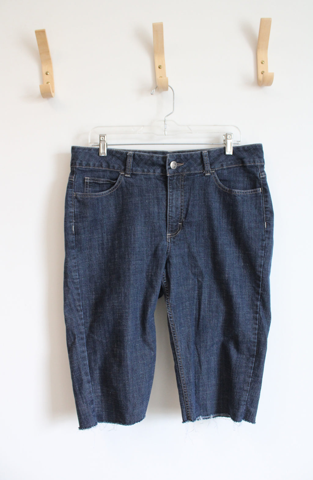 Riders By Lee Dark Wash Cut Off Jean Shorts | 14