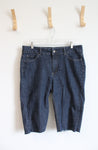 Riders By Lee Dark Wash Cut Off Jean Shorts | 14