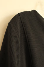 NEW Bowden Black Ribbed V-neck Pocket Dress | 16/18