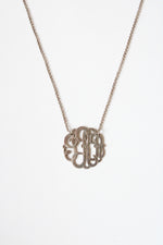 "R" Initial Sterling Silver Necklace