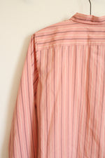 NEW Ralph Lauren Pink Maroon Striped Button Down Shirt | L