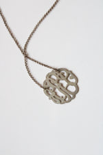 "R" Initial Sterling Silver Necklace