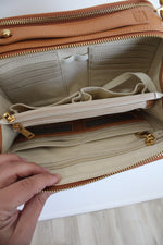 Minooy Brown Clio Crossbody Bag