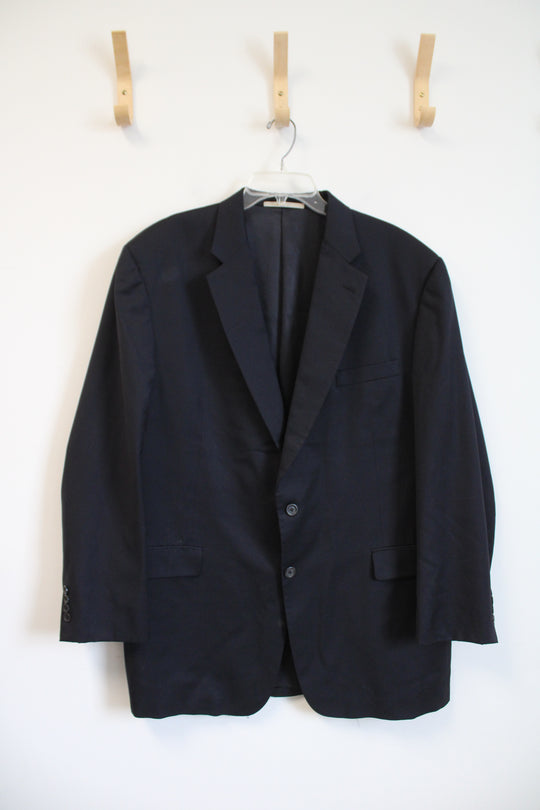 Burberry Navy Wool Blazer | 48 Long