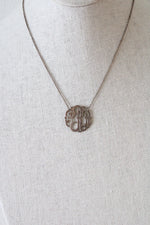 "R" Initial Sterling Silver Necklace